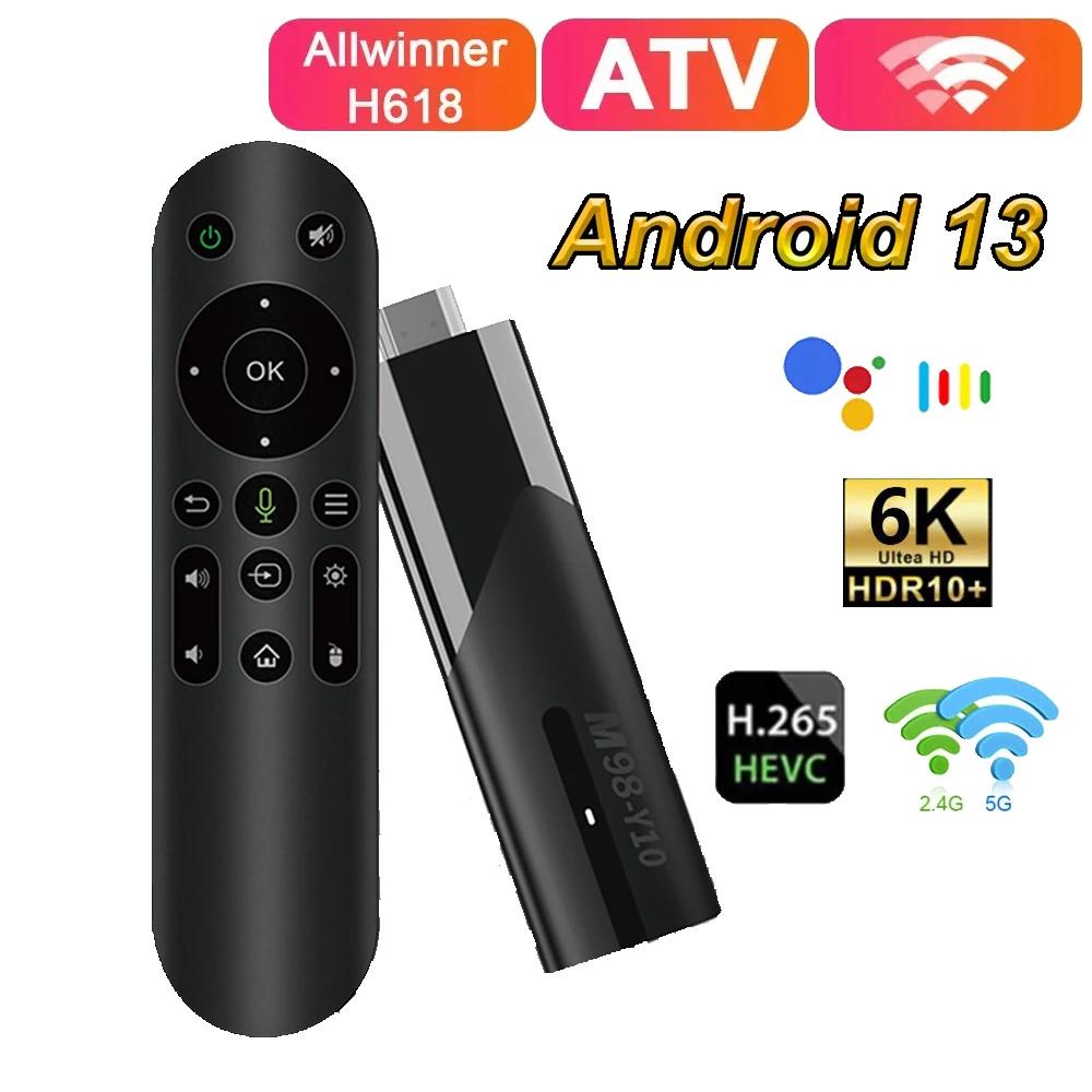 LEMFO M98 Ʈ TV ƽ, ȵ̵ 13 ATV Allwinner H618, 2.4G, 5G   , OTA 6K HDR10 H265 ̵ ÷̾, 2GB, 16GB TV ڽ